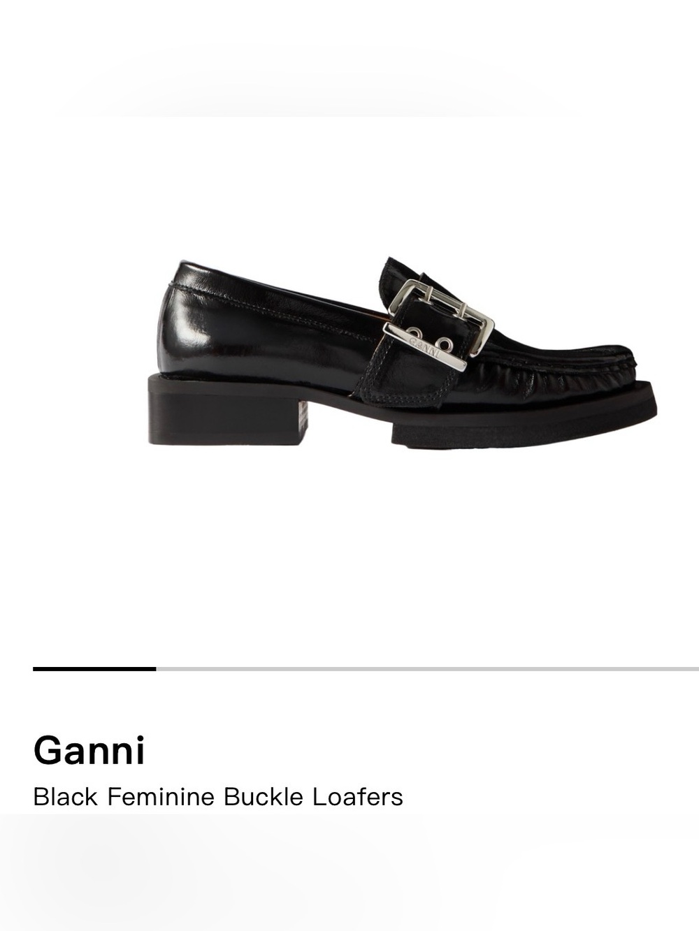 Ganni chunky loafers brand new w/o tag